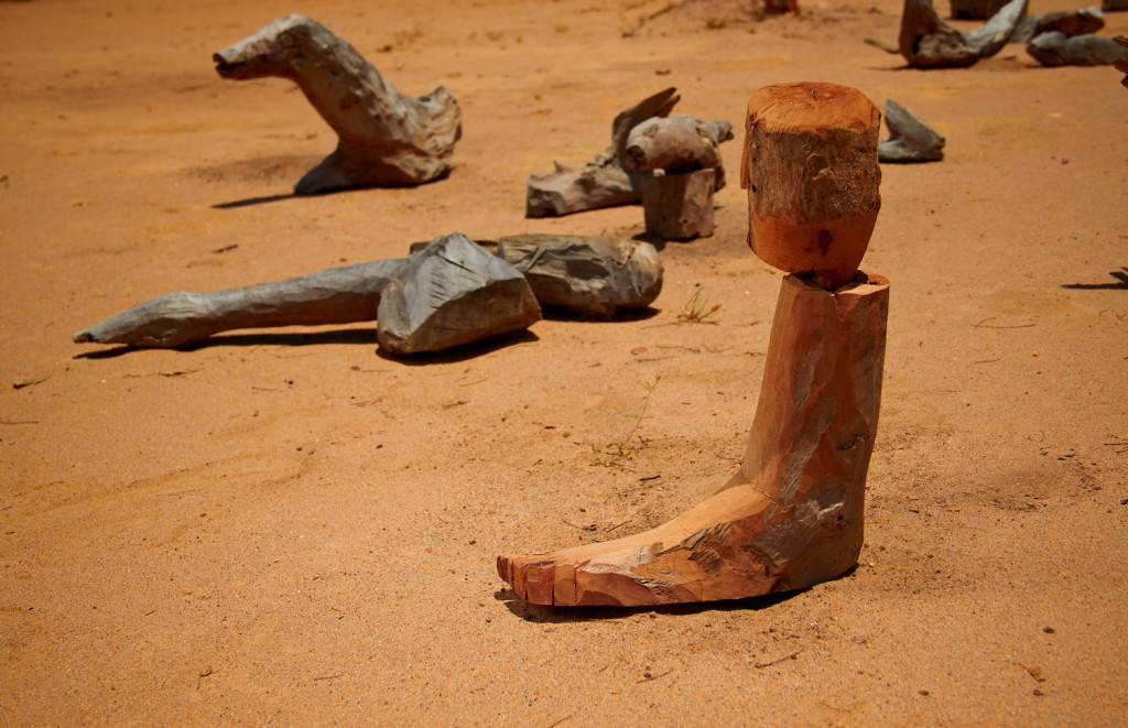 Buíque, Pernambuco - Brazil. Setember 19th - Works of José Bezerra, Catimbau Valley sculptor.